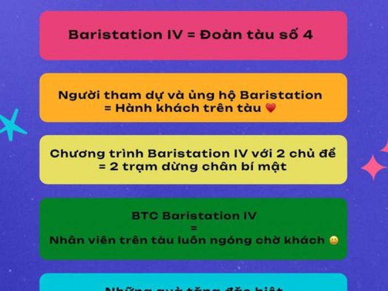 ĐOÀN TÀU BARISTATION IV